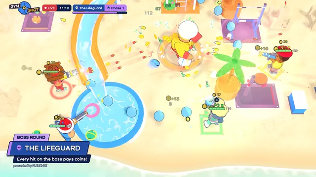 Boss fight on the beach