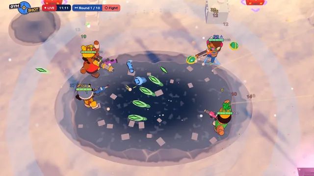 Fight in the snow
